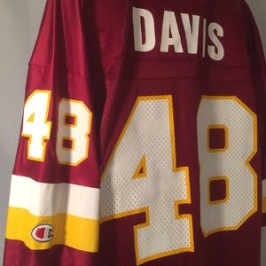 Redskin Champ Davis Champion Jersey Size Large